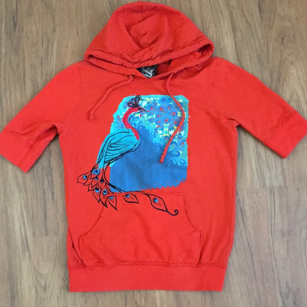 Orange pullover sweater (M)